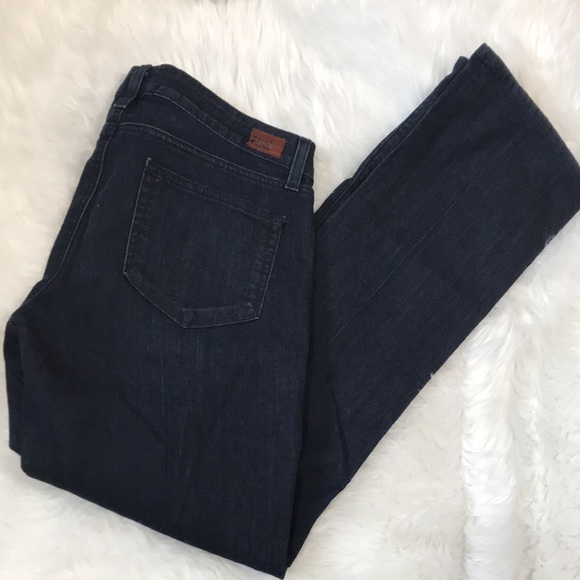 PAIGE Mid Rise Dark Wash Feliz Bootcut Jeans Size 31 - Picture 4 of 8